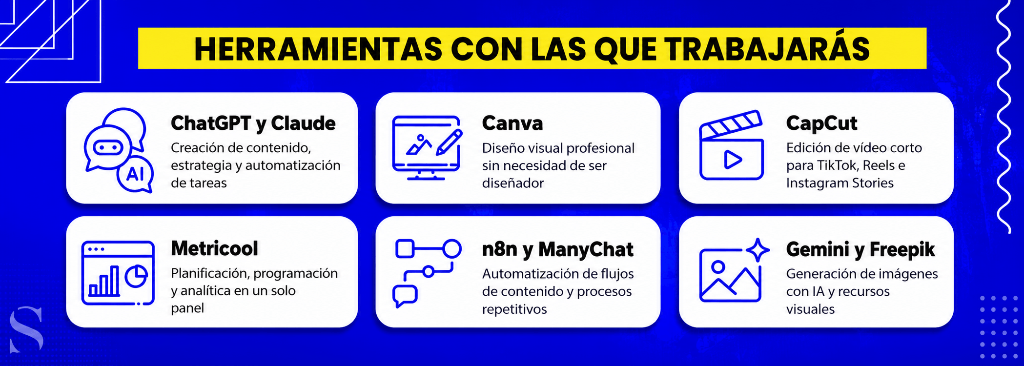Las herramientas del curso de community manager 