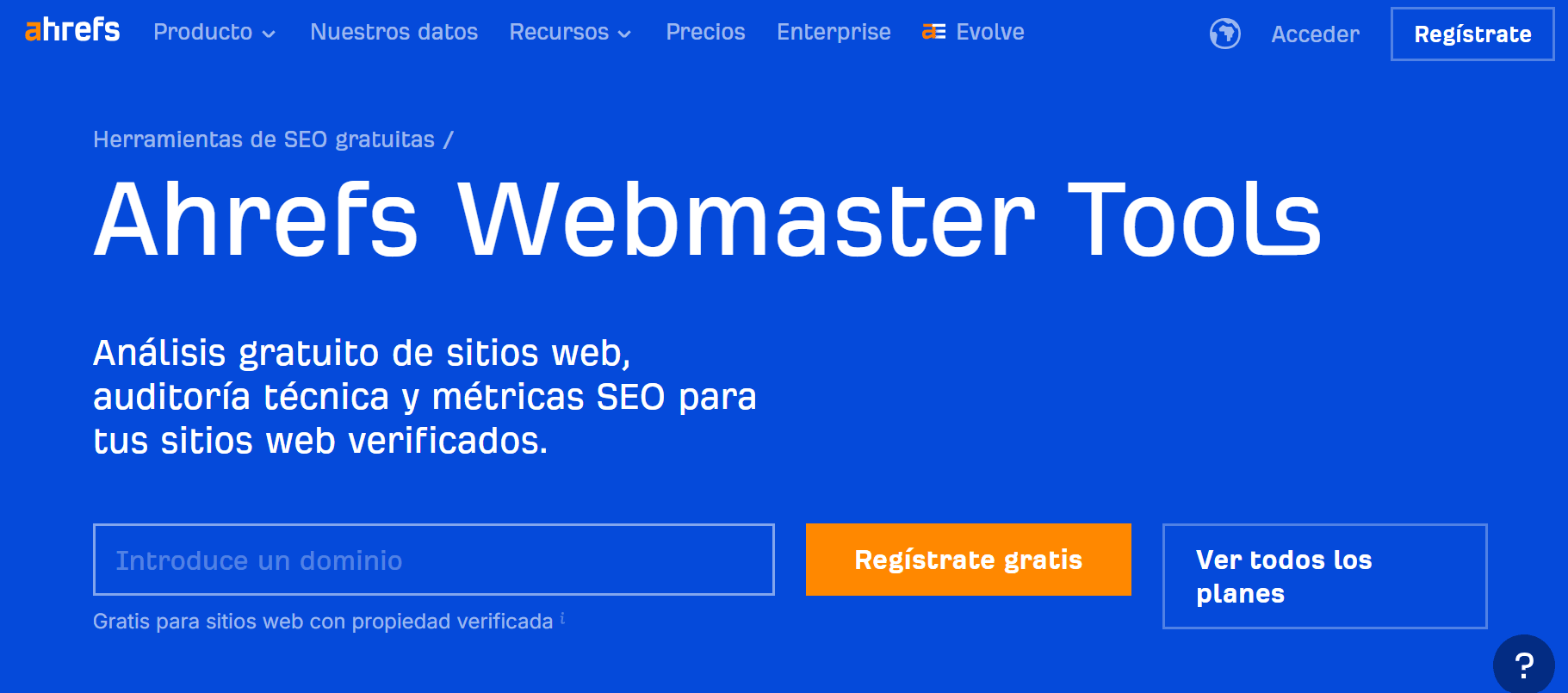 Herramientas SEO gratis - Ahrefs