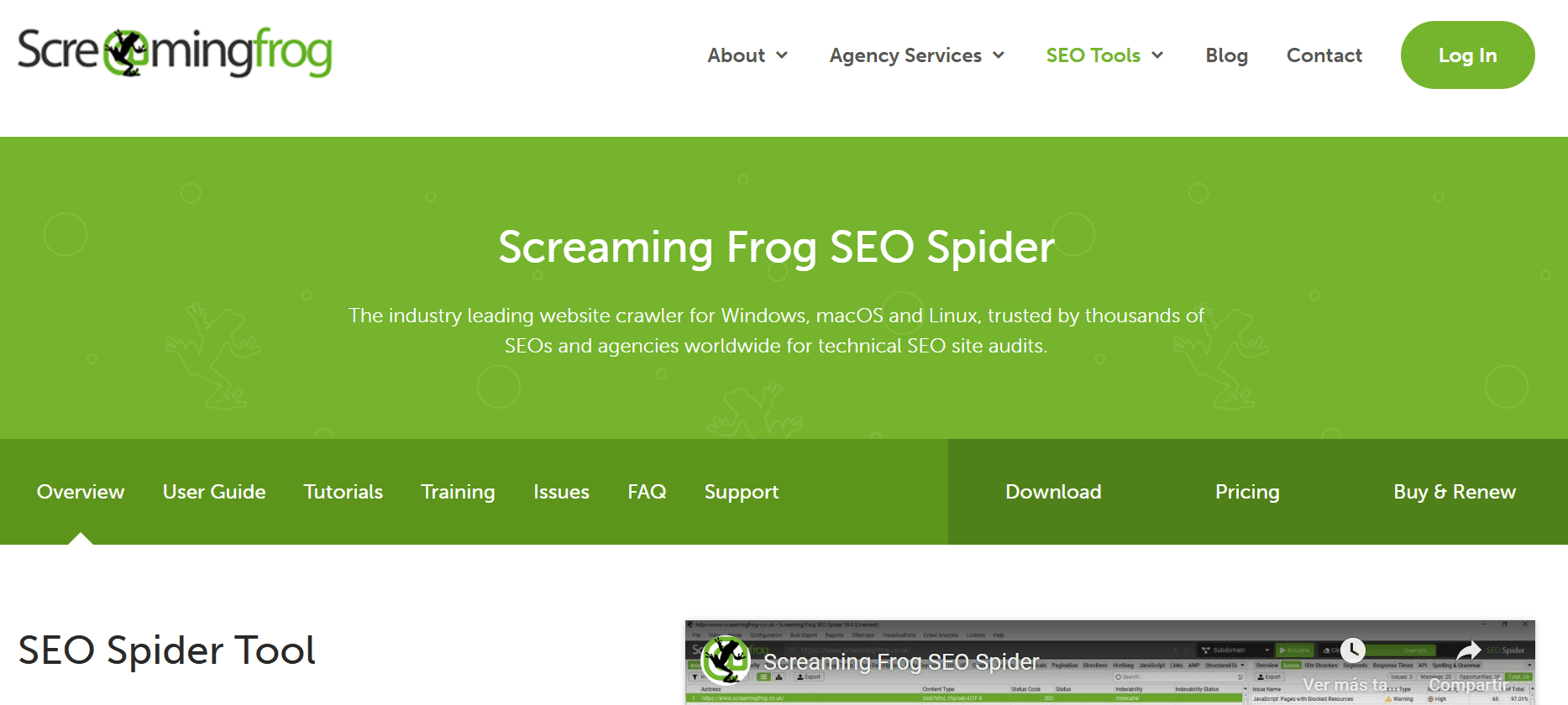 Herramientas SEO gratis - Screaming frog