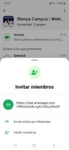 Imagen link comunidad de whatsapp