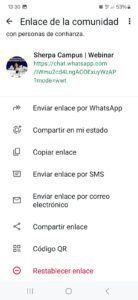 Imagen para restablecer link de la comunidad de whatsapp