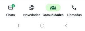 Imagen paso1 para crear comunidad de whatsapp 