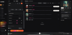 Imagen ajuste parámetros SUNO