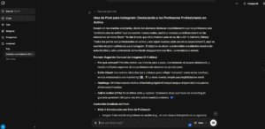 Imagen idea de post en Grok 