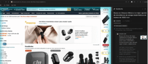 Imagen interfaz Comet buscador