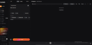 Imagen interfaz Suno