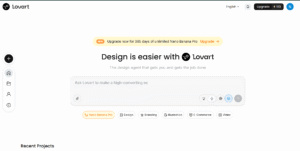 Imagen interfaz lovart ai