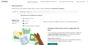 Imagen Facebook ads Library