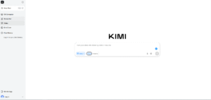 Imagen Kimi AI interfaz